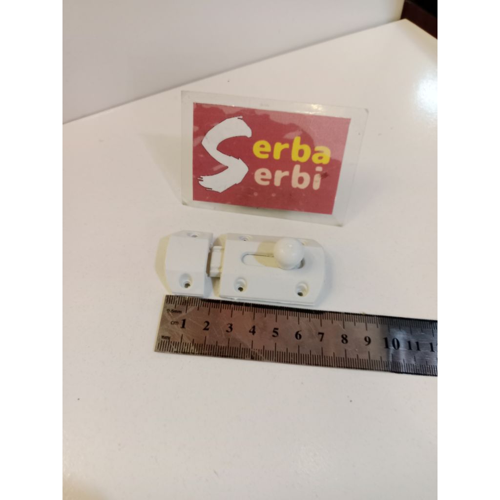 (/LUSIN 12PCS PVC GRENDEL 2") Pengunci pintu kamar mandi toilet