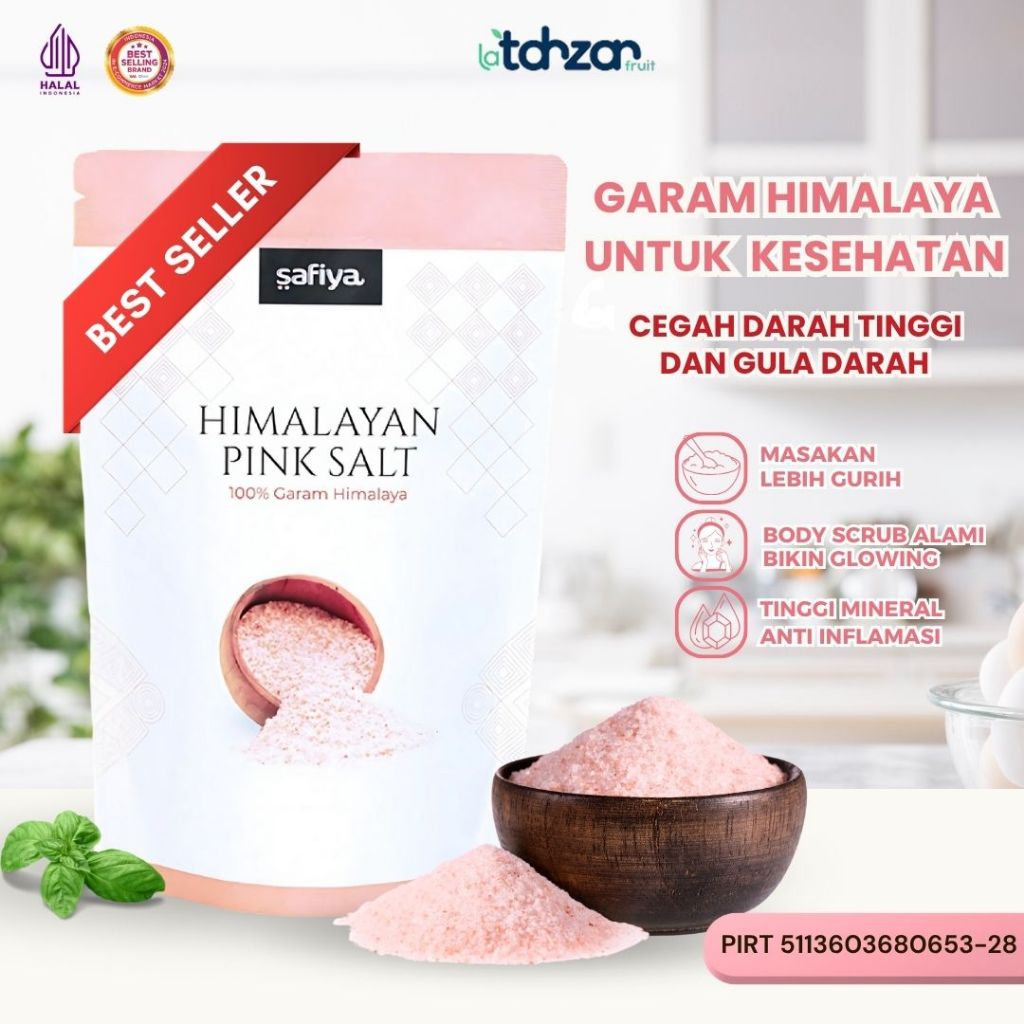 

Garam Himalaya Safiya Himalayan Salt Pink Salt 1 Kg Original Premium Penyedap Rasa Alami Garam Kesehatan