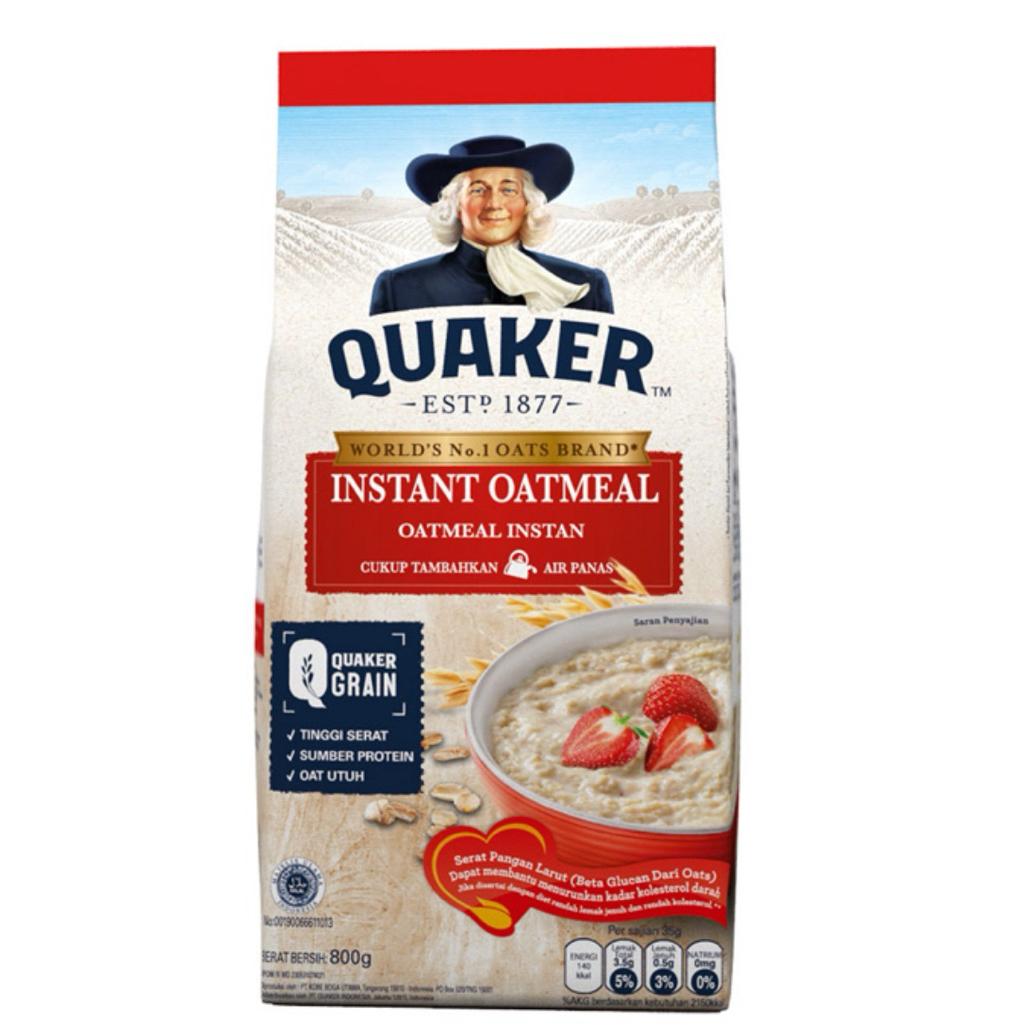 

Quaker oatmeal instan 800g