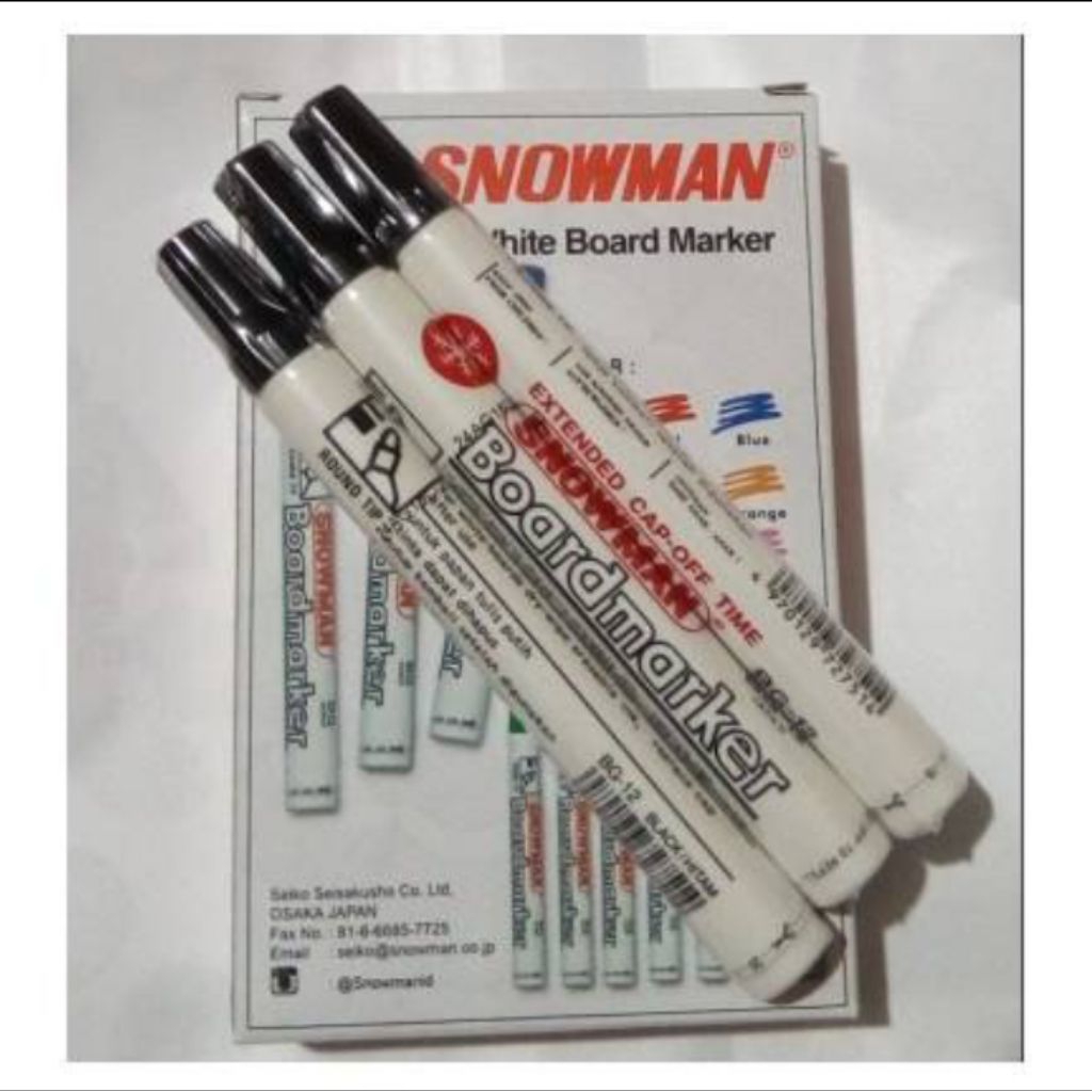 

Spidol Snowman boardmarker (Sedang)