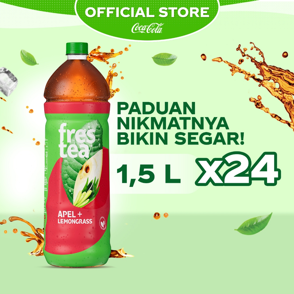 

Frestea Rasa Apel Minuman Teh - Botol 1.5L x 24pcs