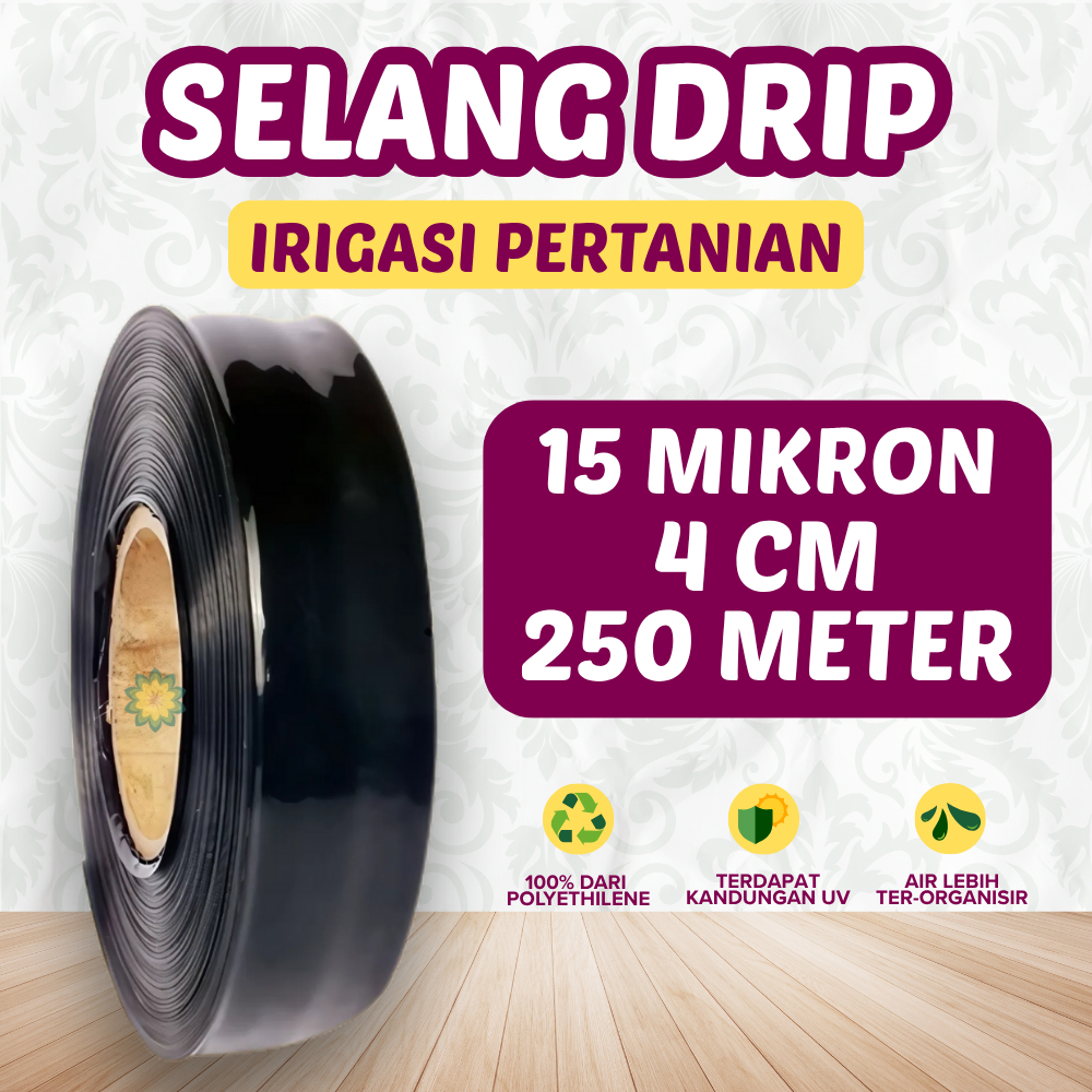 Selang Drip 15 Mikron 250 Meter - Pipa 3/4 inch