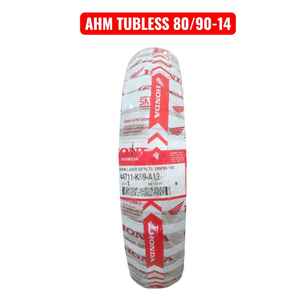 BAN LUAR AHM TUBLESS 80/90-14