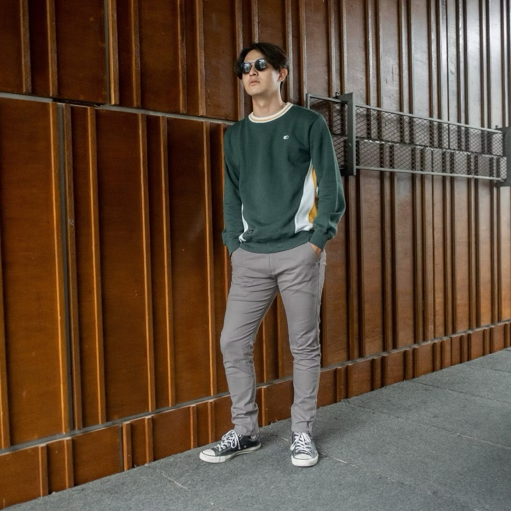 BAPIN Alpha Chino Long Pants - Grey Rabbit