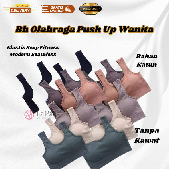 Sport Bra Wanita Yasimei/ BRA OLAHRAGA Import Tampa Kawat / Cantik Sekali
