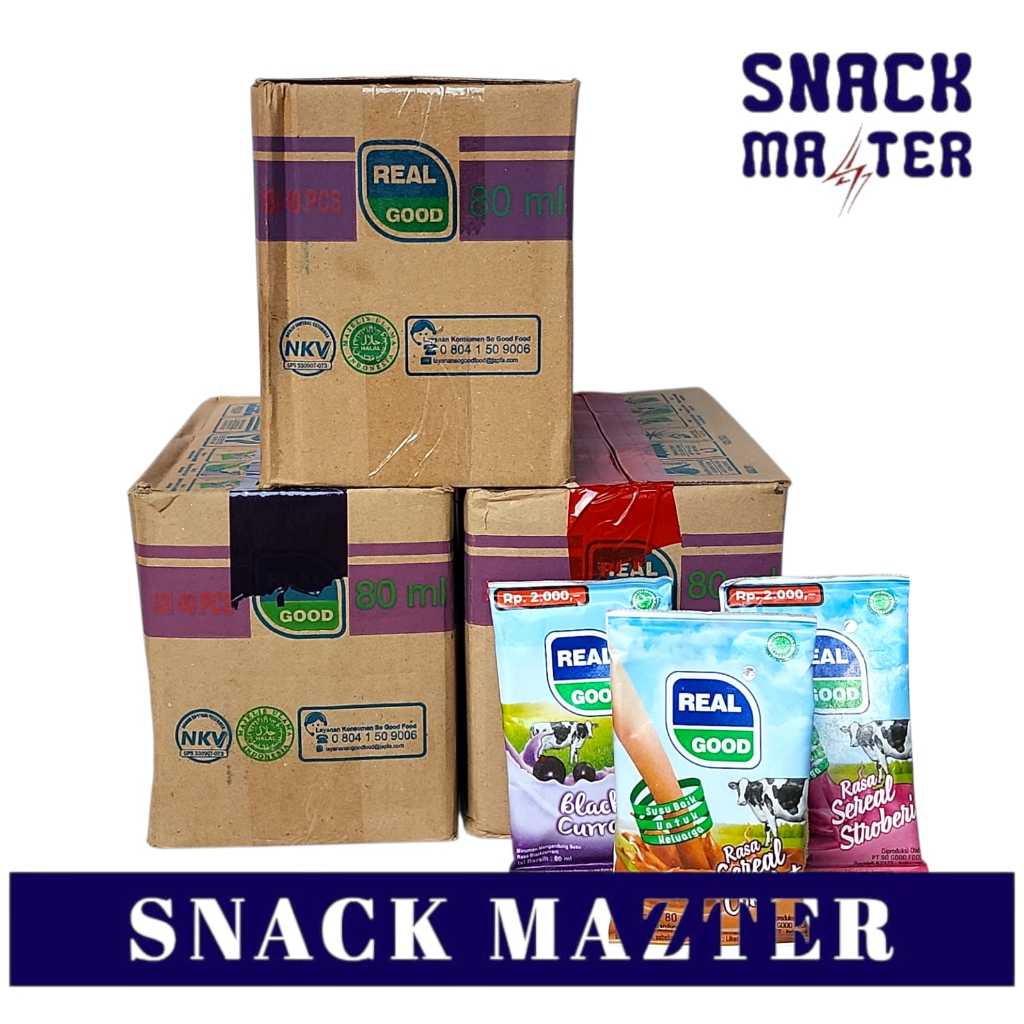 

Real Good Bantal Susu UHT KARTON - Netto 80ml x 40 pcs