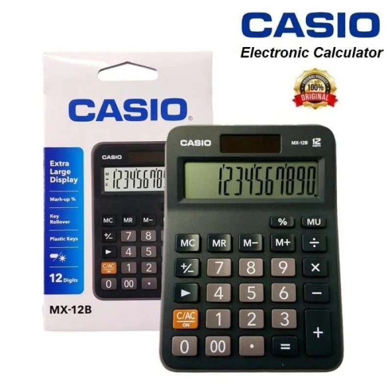 

Kalkulator Casio MX-12B-BK Asli Original