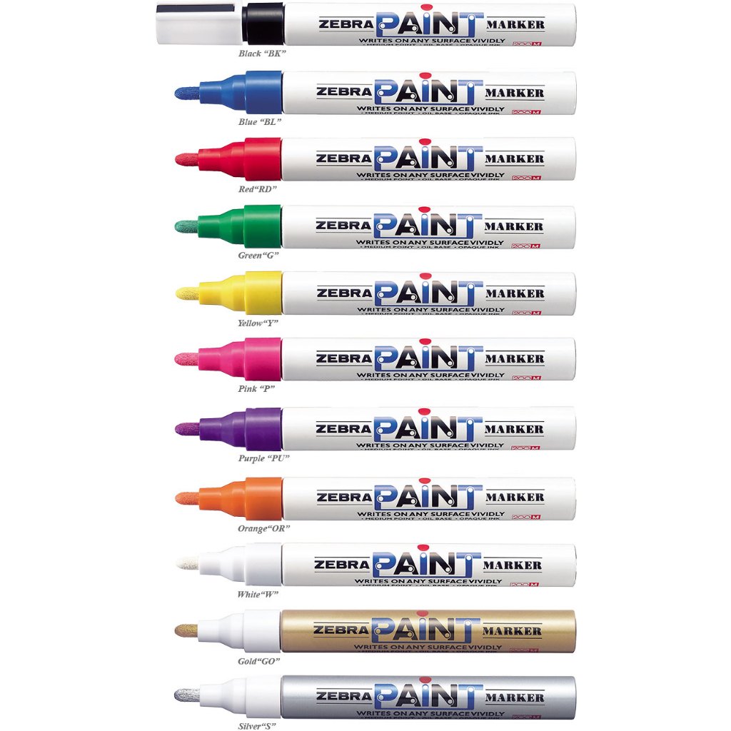 

Asaba Stationery - Spidol Permanent / Paint Marker - Paint Permanent Marker 1.5mm Bullet Tip Oil based ink Spidol Warna
