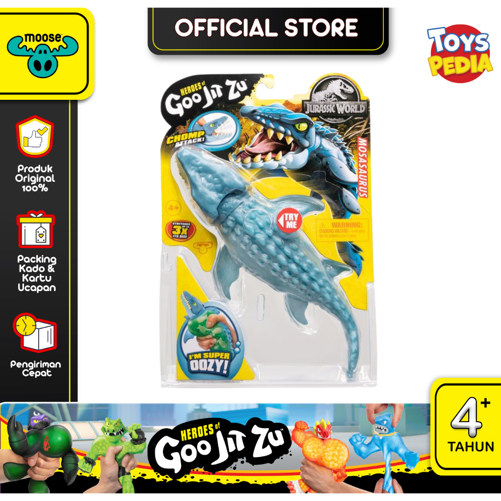 Mainan Goo Jit Zu S4 Jurassic World Hero Pack