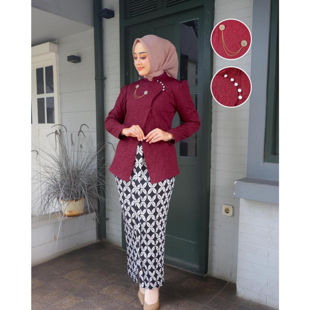Ready Kebaya Janggan Kretek Jaguard//Kebaya Viral//Kebaya Gadis Janggan Kretek//Kebaya Wisuda//Kebay