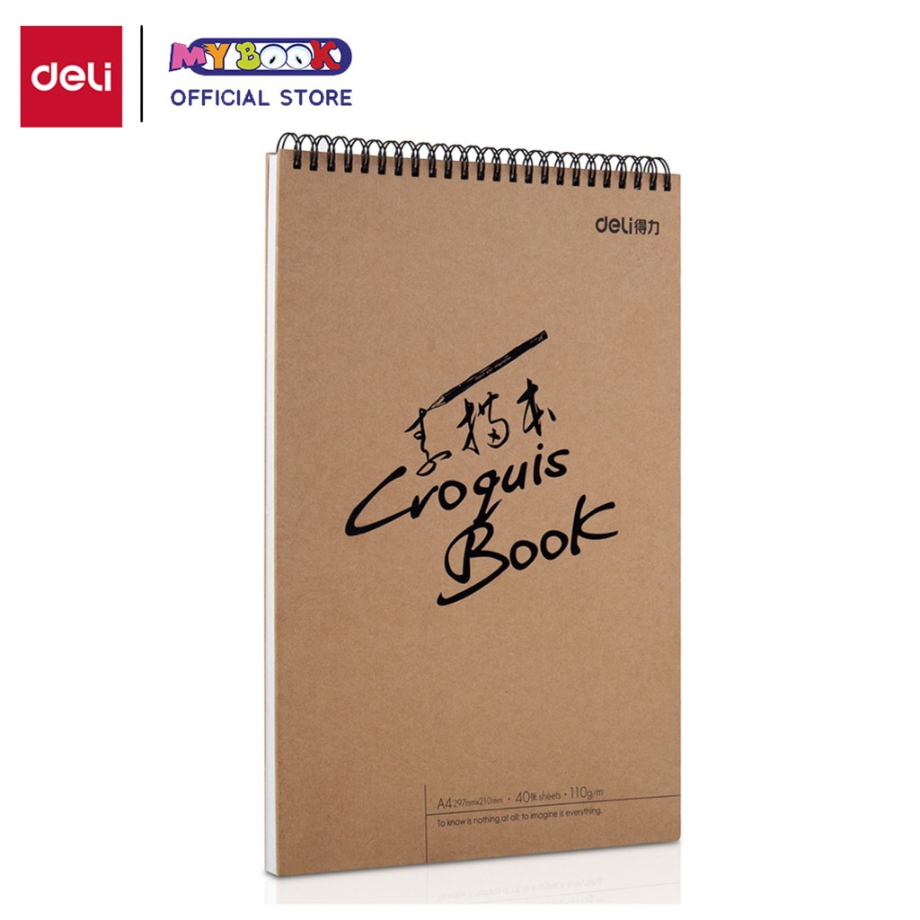 

Deli Buku Gambar Hard Cover Sketch Book 73357 Ukuran A4 40 Lembar