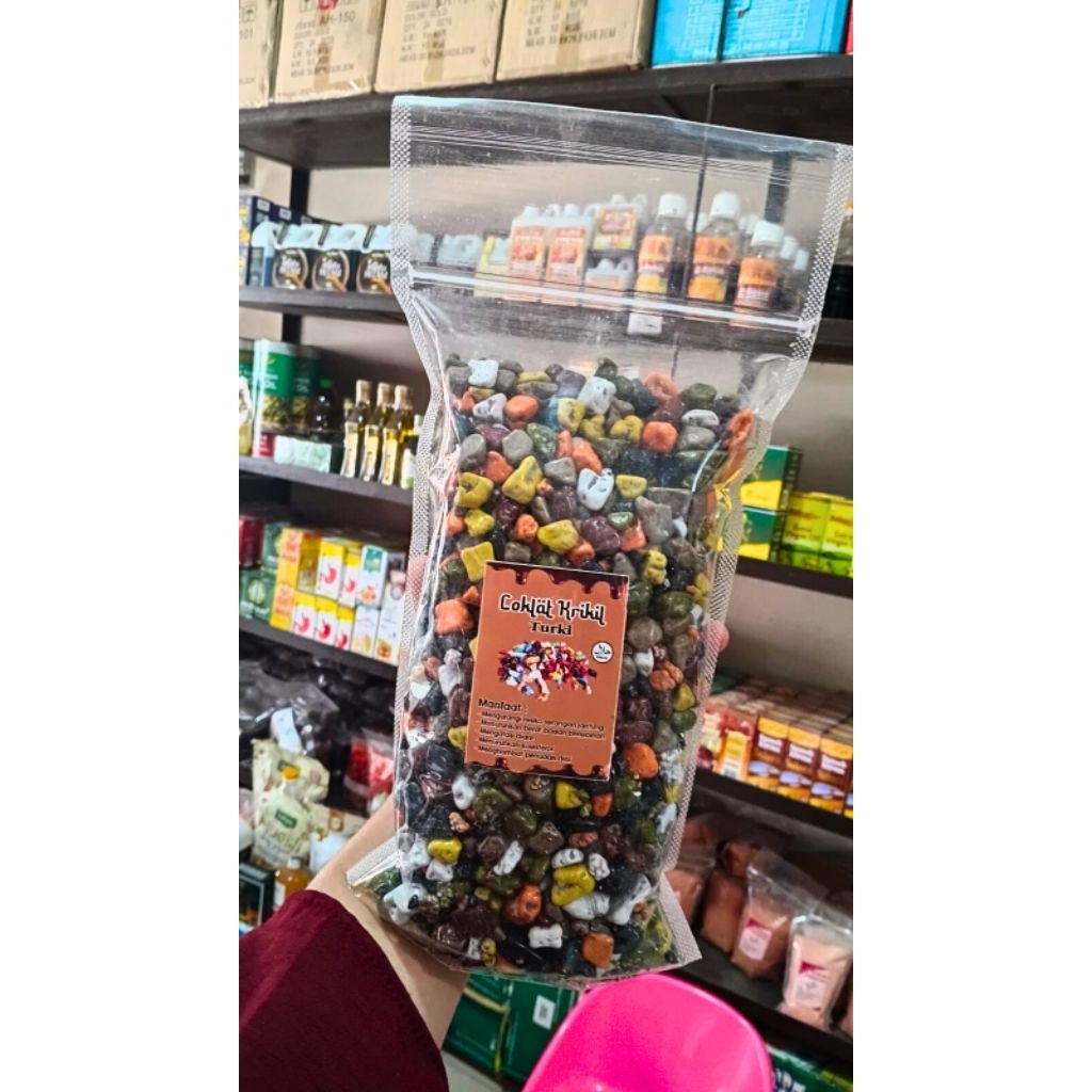 

coklat kerikil ukuran 1kg dan 500gr
