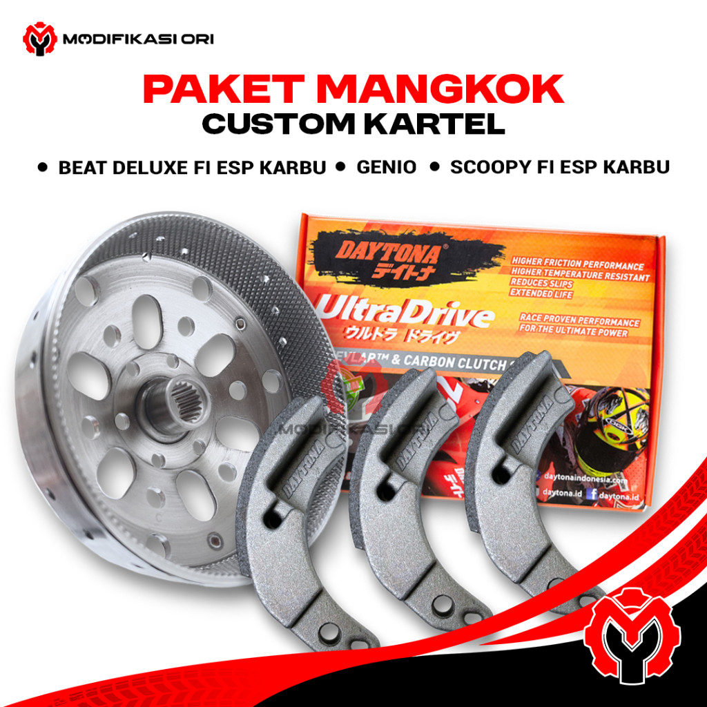 BEAT - SCOOPY Mangkok Kampas Ganda Beat Scoopy fi esp karbu Custom Ori - BEAT FI ESP Kampas Ganda Da