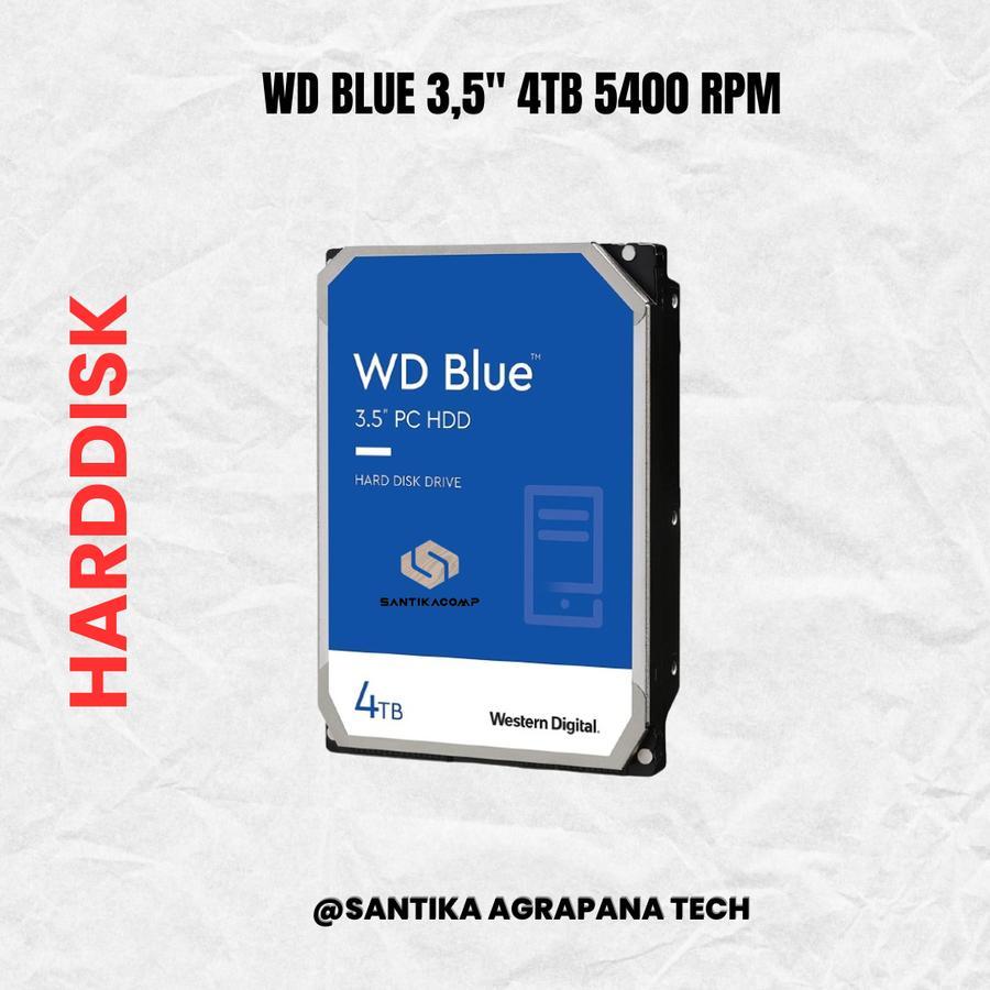HARDISK 3,5"" WD Blue 4TB - 4TB WD Blue 5400rpm