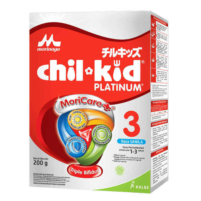

MORINAGA CHIL KID PLATINUM VANILA 200GR 004138