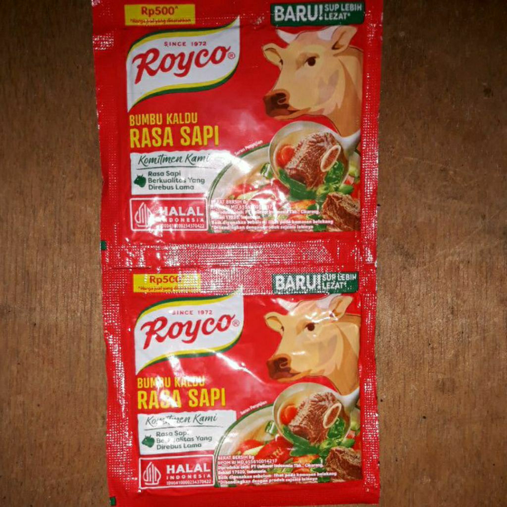 

Royco bumbu kaldu rasa sapi 1 renteng (12 biji)