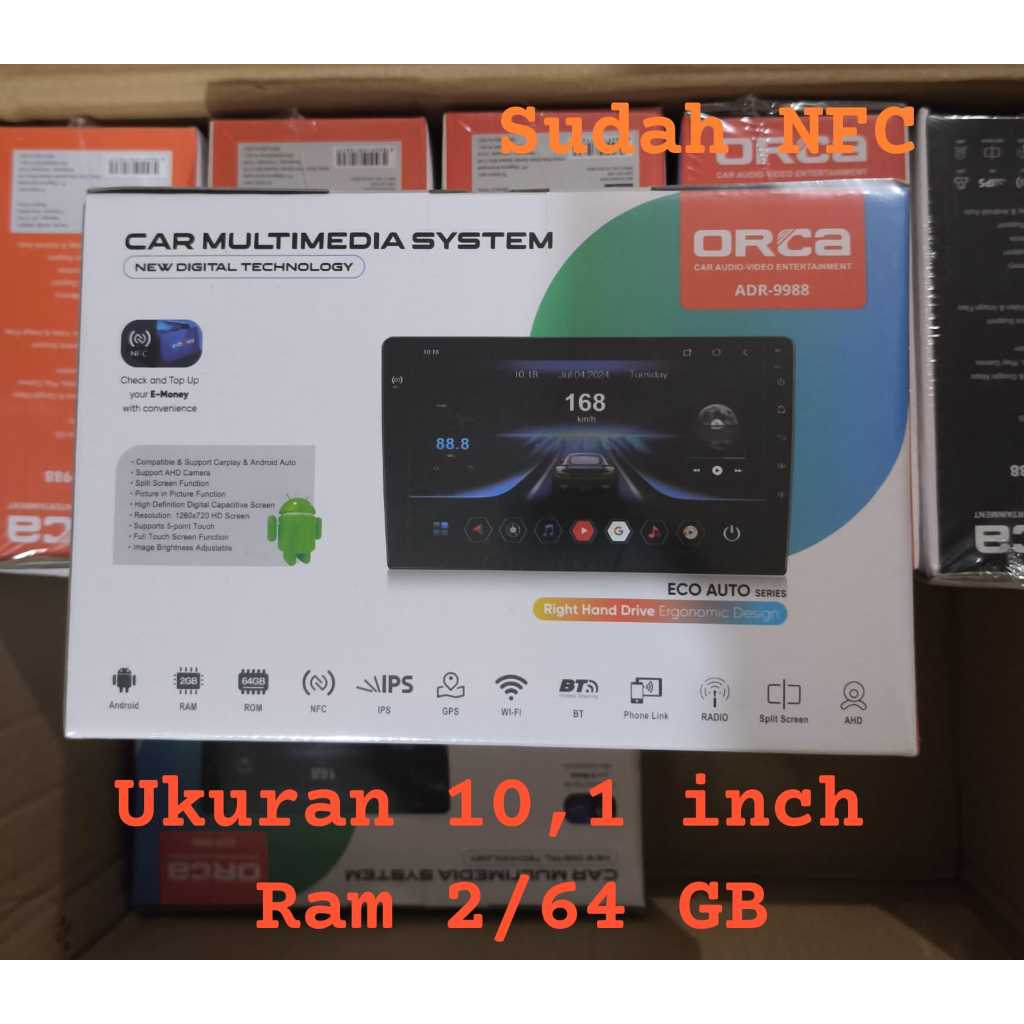 Head unit Android Orca ECO auto 10 ' NFC ram 2/64 / head unit Android orca ECO auto NFC