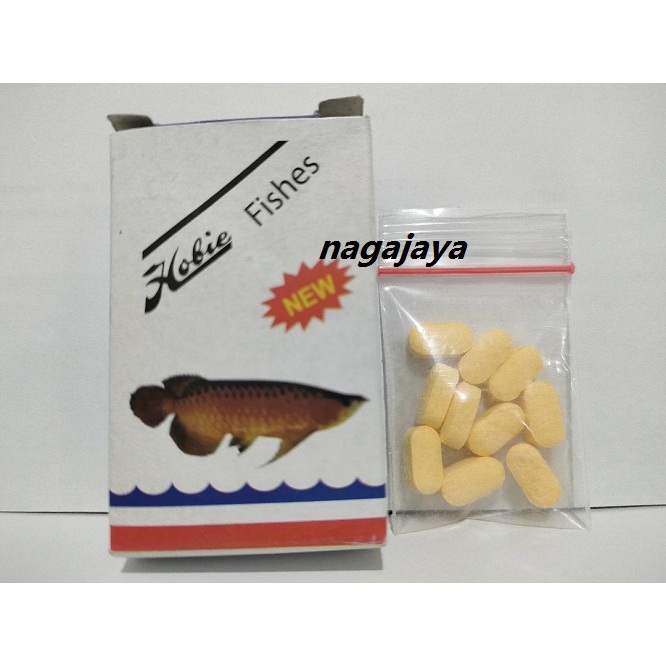 hobie fist obat vitamin ISI 3 PCS ikan arwana pil hobies obat ikan 10 tablet