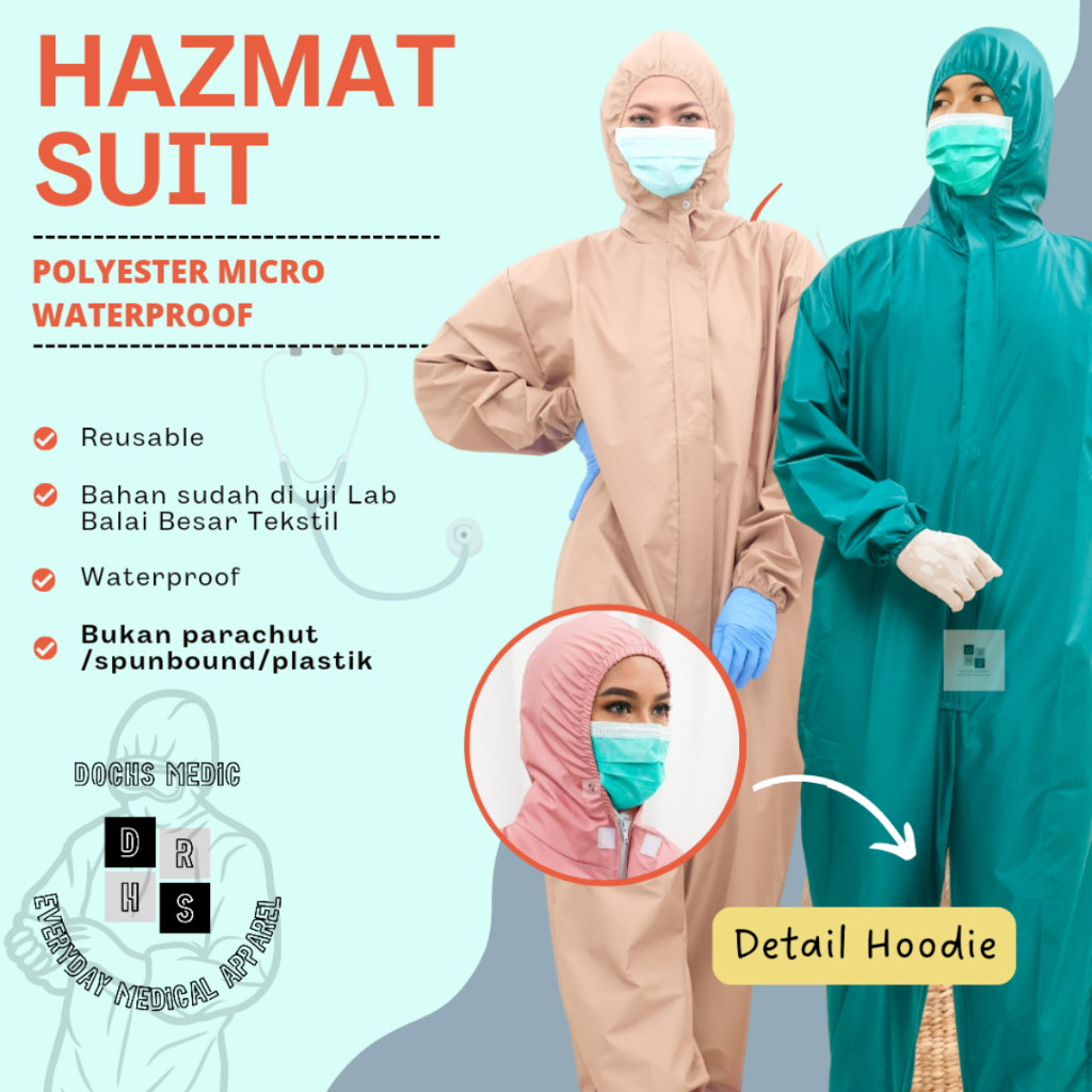 APD Hazmat / Hazmat Suit / Baju Hazmat / Baju APD DOCHS MEDIC BASIC