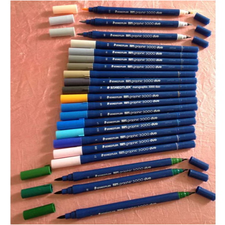 

Spidol Bahan Denim Staedler Mars Graphic 3000 Duo Marker