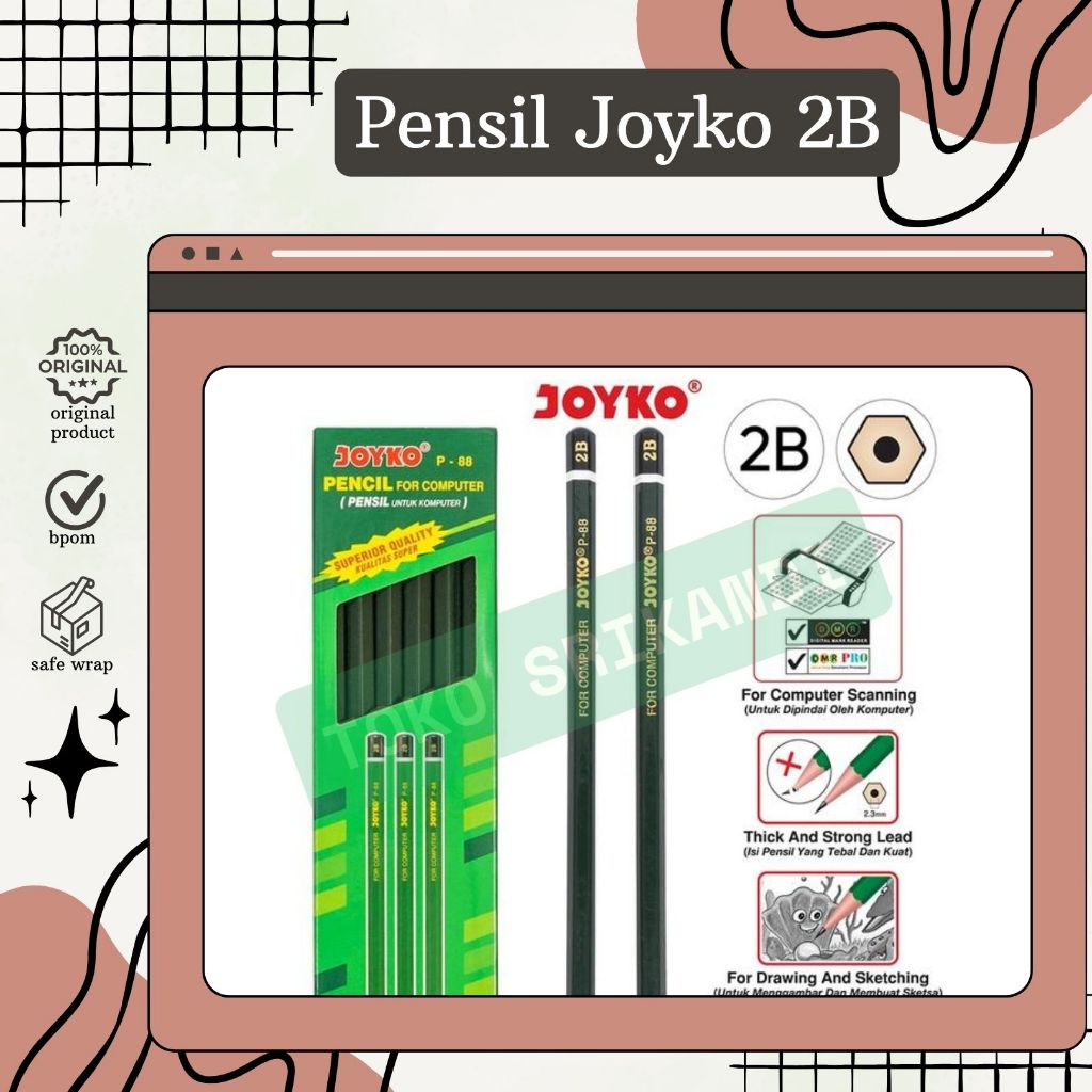 

Pensil Joyko 2B Satuan/Eceran