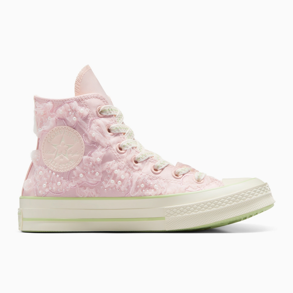 Sepatu Sneakers Wanita Converse Chuck 70 High Peach Blossom Fable Pink Egret Fable Pink Original A13