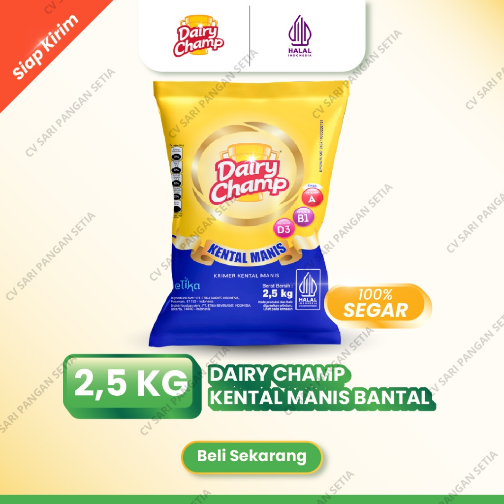 

Dairy Champ 2,5kg Susu Krimer Kental Manis