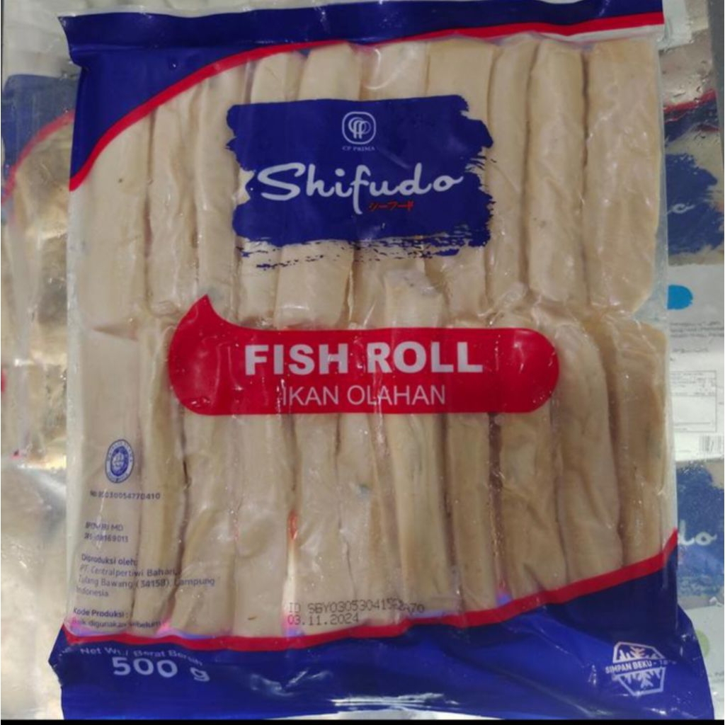 

shifudo seafood ikan roll berat 500 gram frozen food