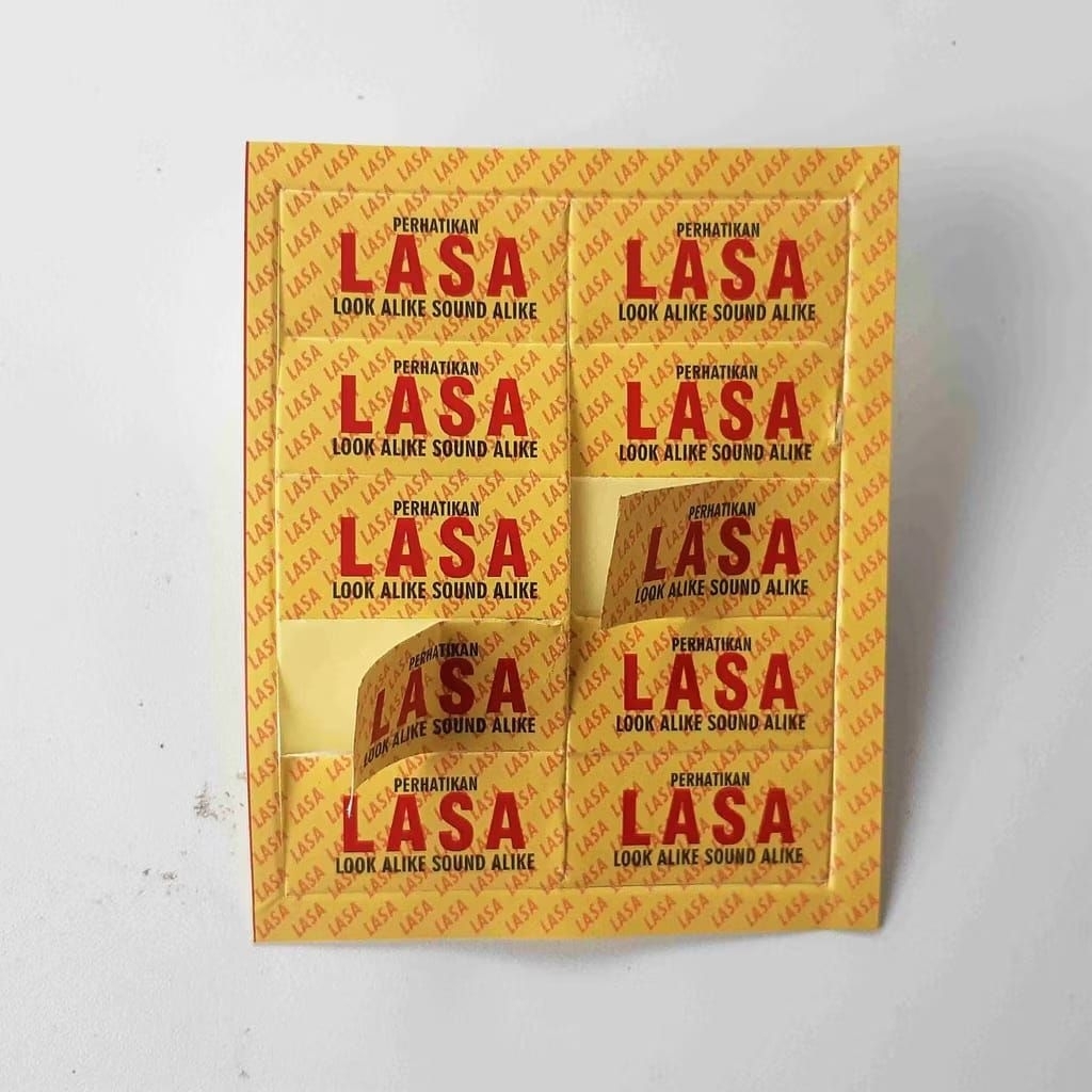 

ISI 100 LEMBAR Stiker LASA - Look Alike Sound Alike, Drugs Color Code, Stiker Farmasi, Label Obat