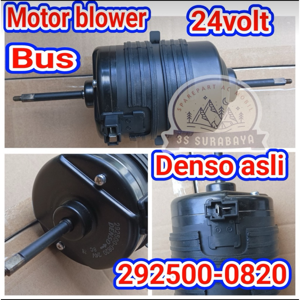 Motor Blower Bus DENSO ASLI Dinamo Saja Ac mobil 24 Volt (Baru/New)