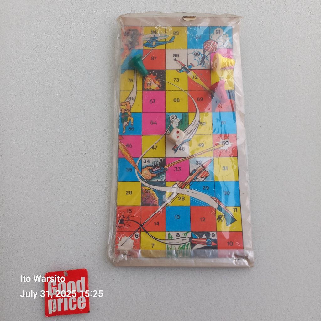 Mainan ular tangga jadul superhero