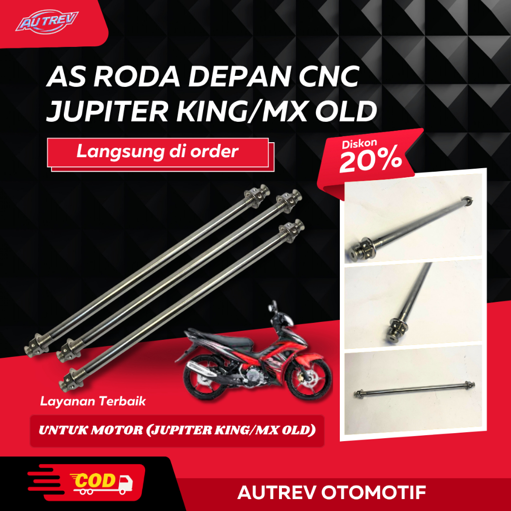 2. As Roda Belakang Motor Jupiter MX King Old New Dengan Baut Probolt CNC