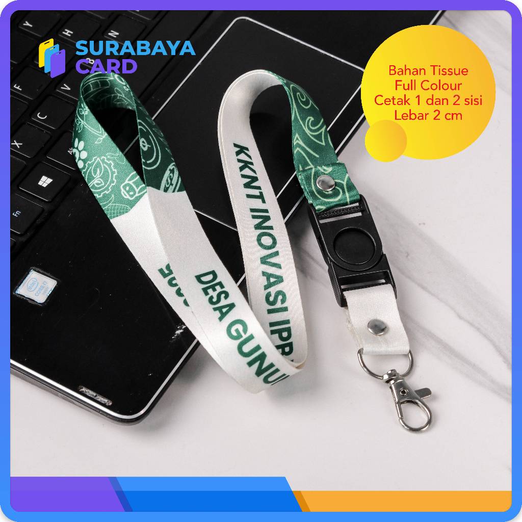 

CETAK TALI LANYARD PRINTING SUBLIM 2 CM/Tali Lanyard custom Full Printing 2cm