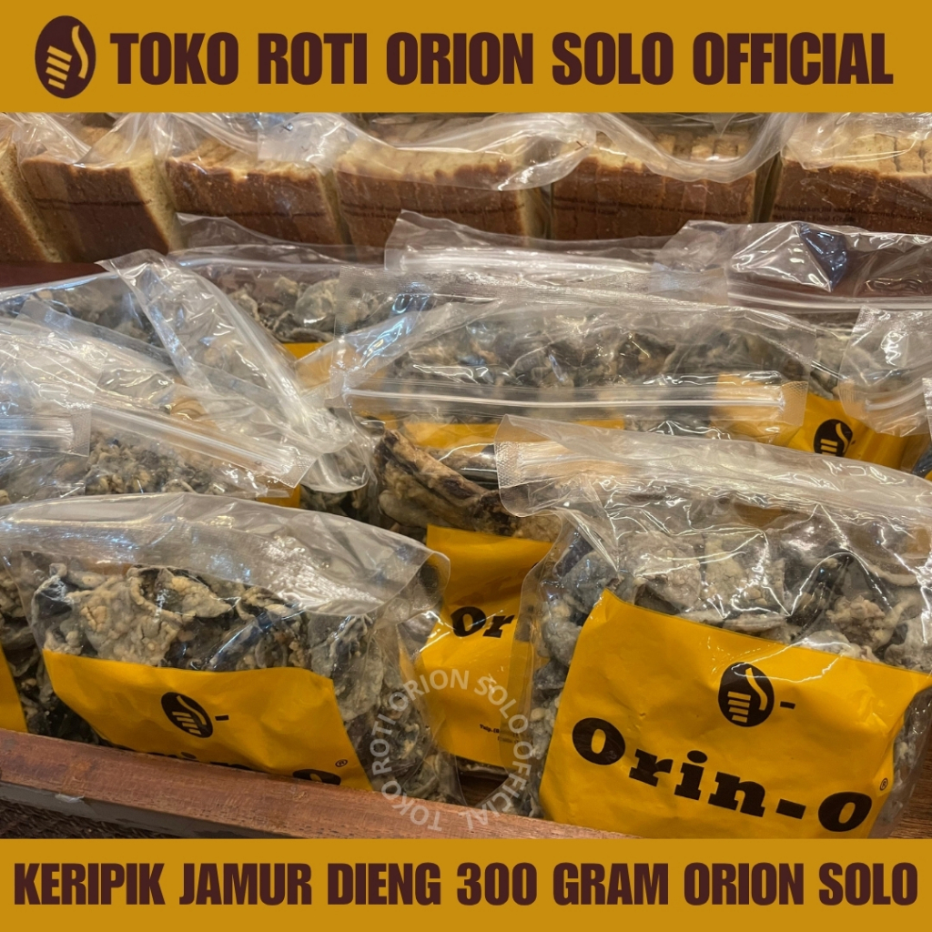 

Keripik Jamur Dieng 300gr Orion Solo