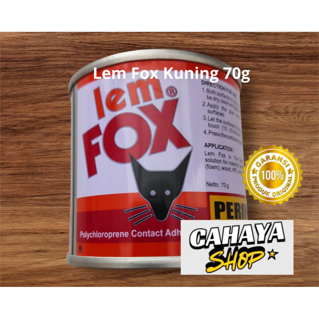 

Lem Fox kayu kertas Layangan serbaguna kuat 70 g