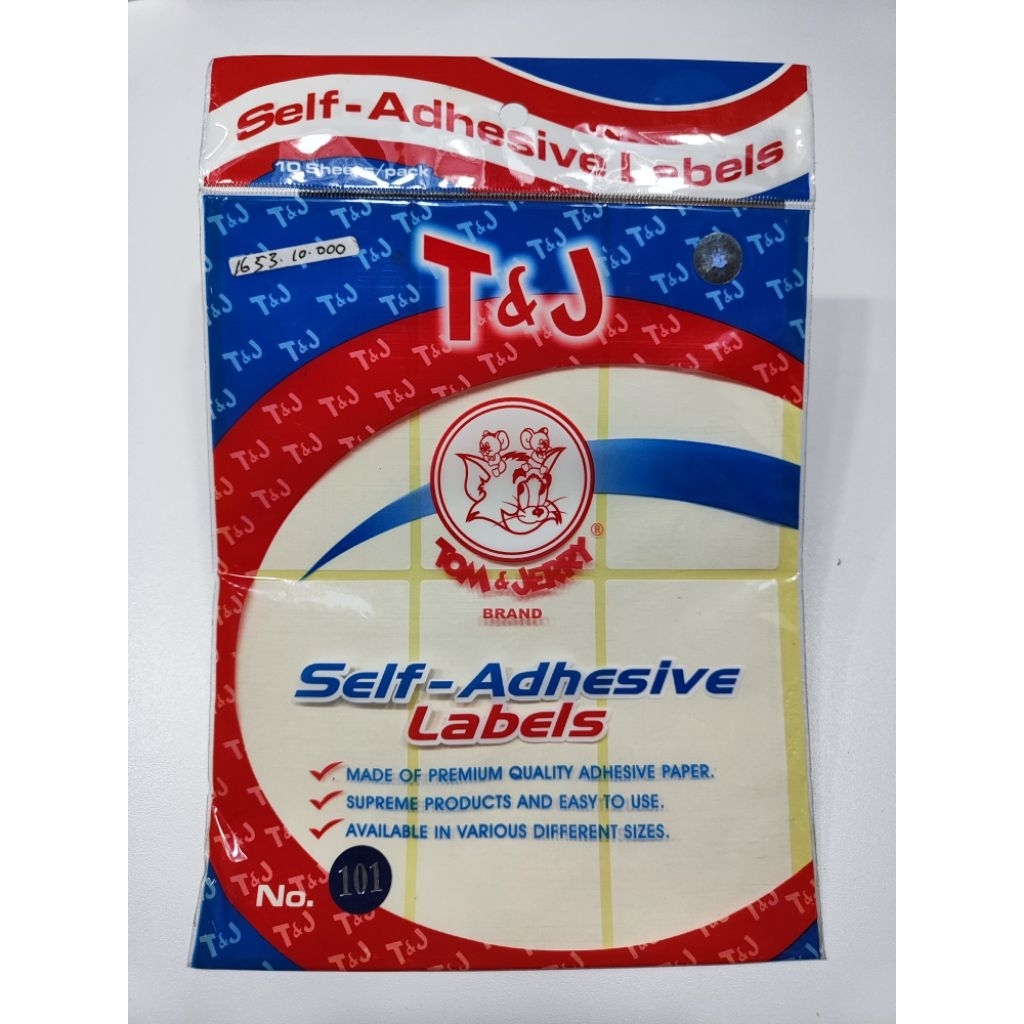 

Stiker label T& J No. 101 ada 3 buah