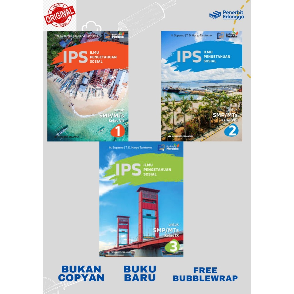 IPS SMP MTS ERLANGGA KELAS 7 8 9 KURIKULUM MERDEKA