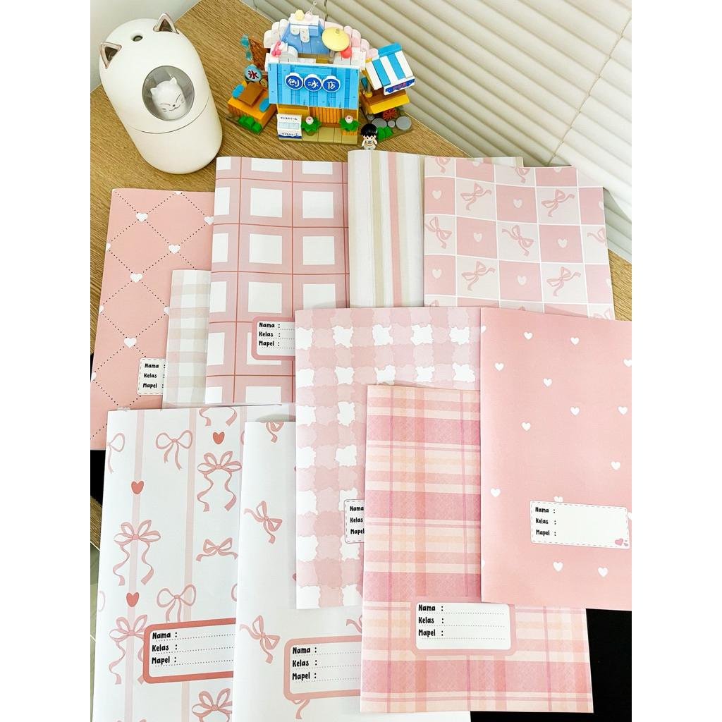 

Sampul Pink Aesthetic by ATKita.id (pink series) - sampul buku pink aesthetic 10 pcs untuk ukuran standart dan bigboss