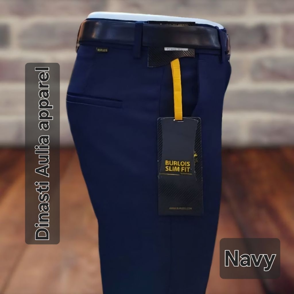 Burlois Original Celana Panjang Slimfit Kantoran Original Burlois 28-38