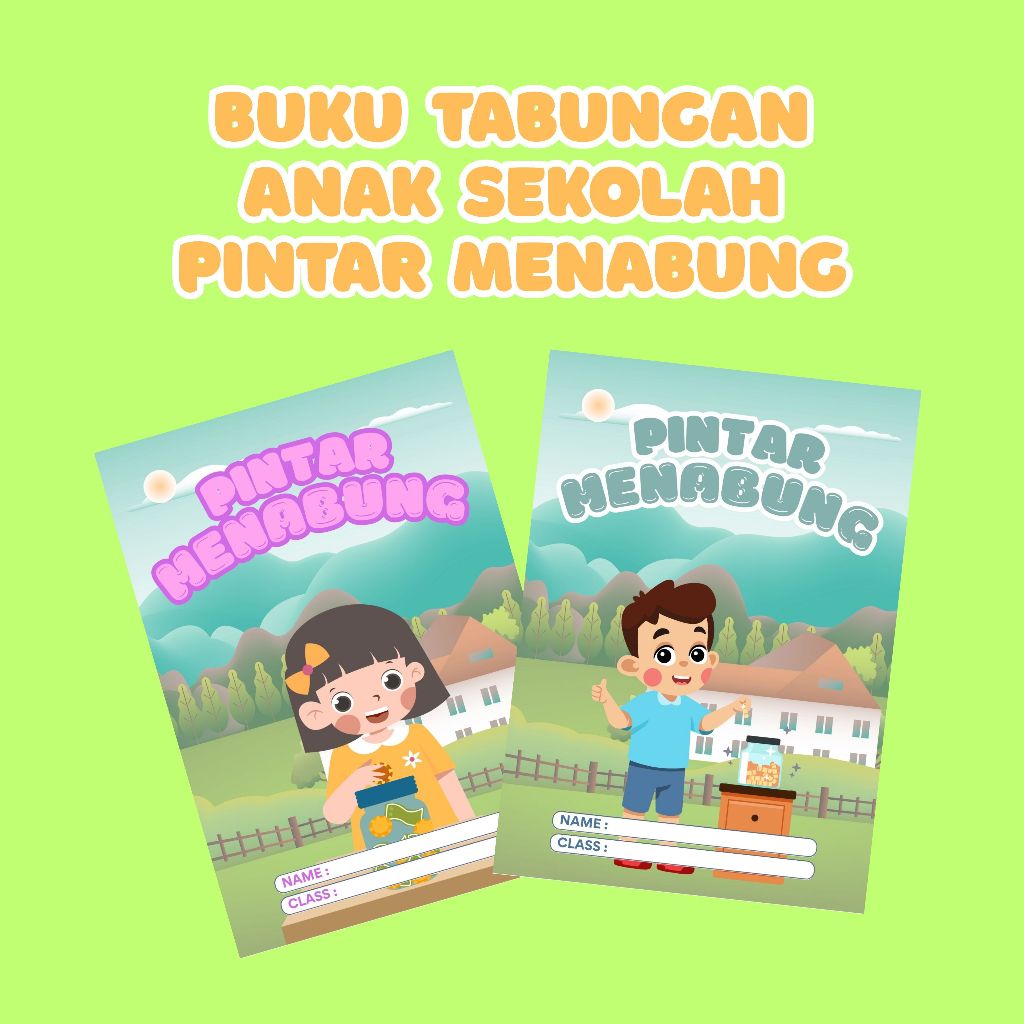 

[BISA CUSTOM] Buku Tabungan Anak Sekolah Rajin Menabung ukuran A6