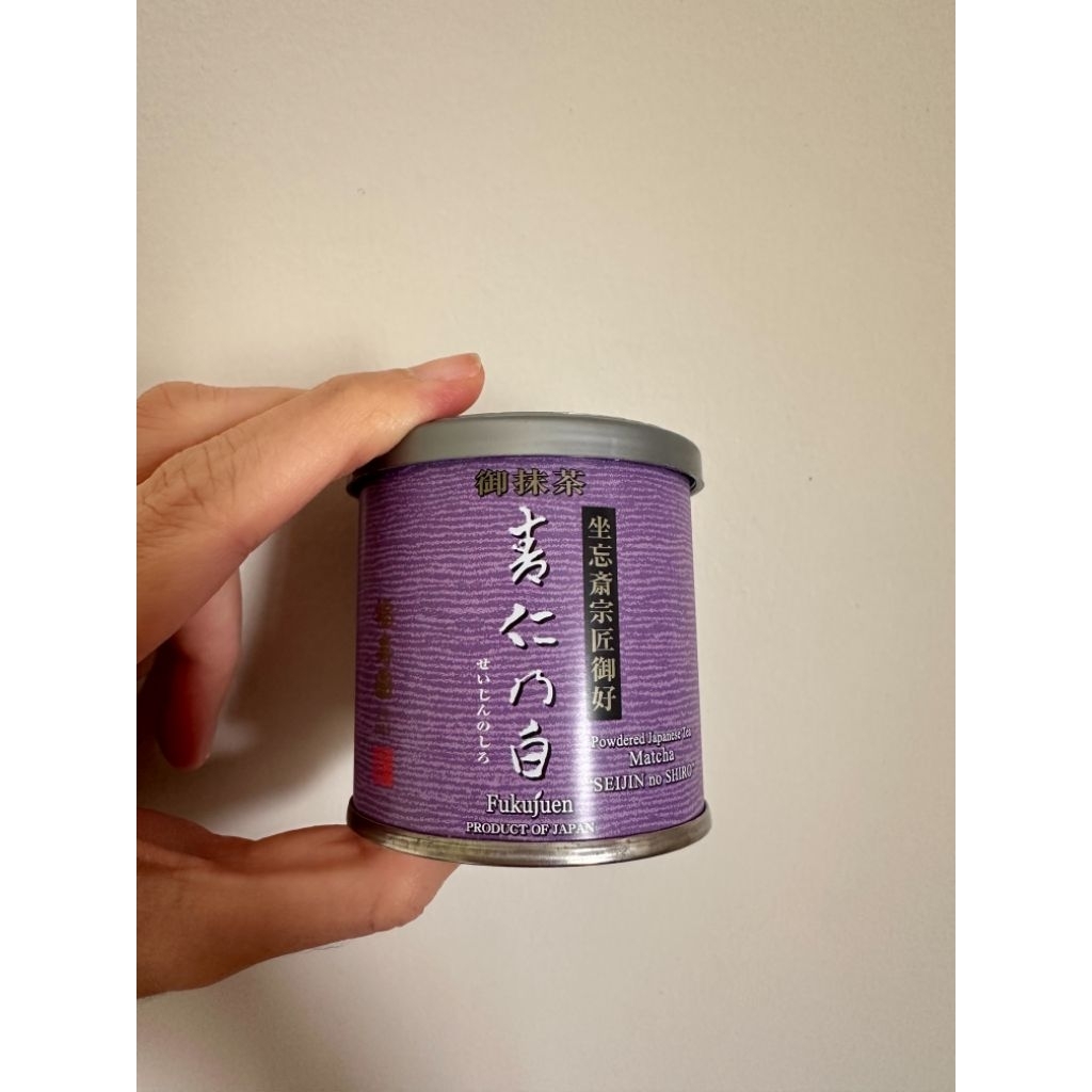 

READY FUKUJUEN KYOTO MATCHA POWDER JAPAN SEIJIN NO SHIRO TIN