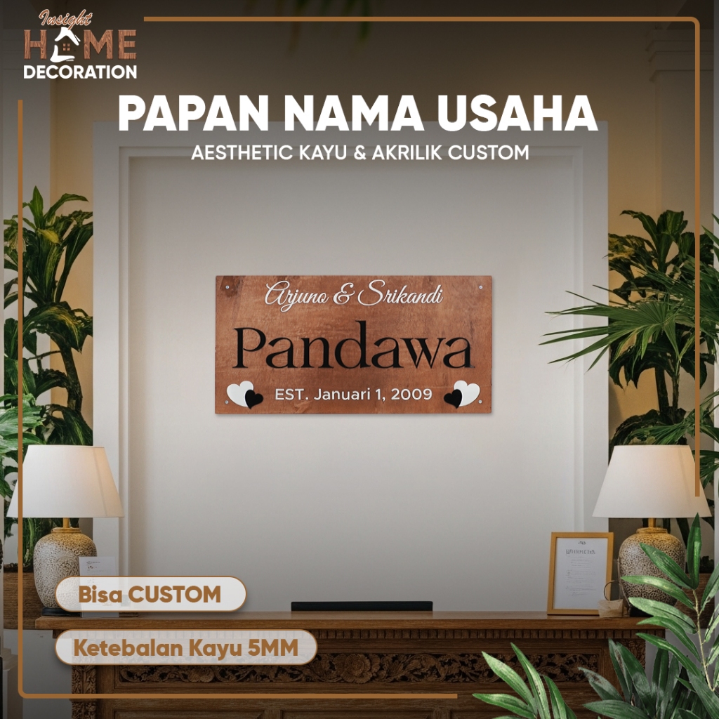 Papan Nama Toko Kayu | Papan Nama Usaha Kayu | Logo Sign Kayu
