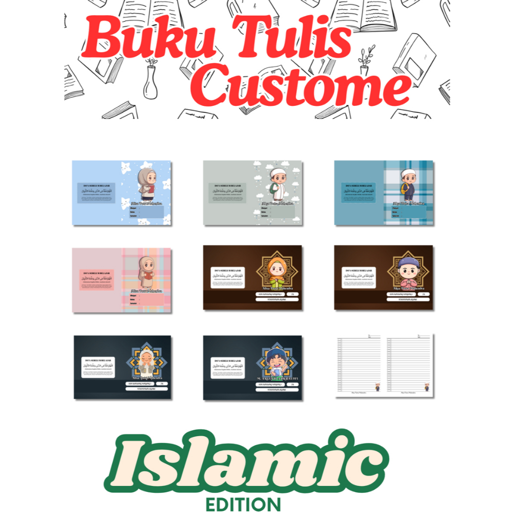 

Buku Tulis Custome Ukuran Sidu Edisi Islamic