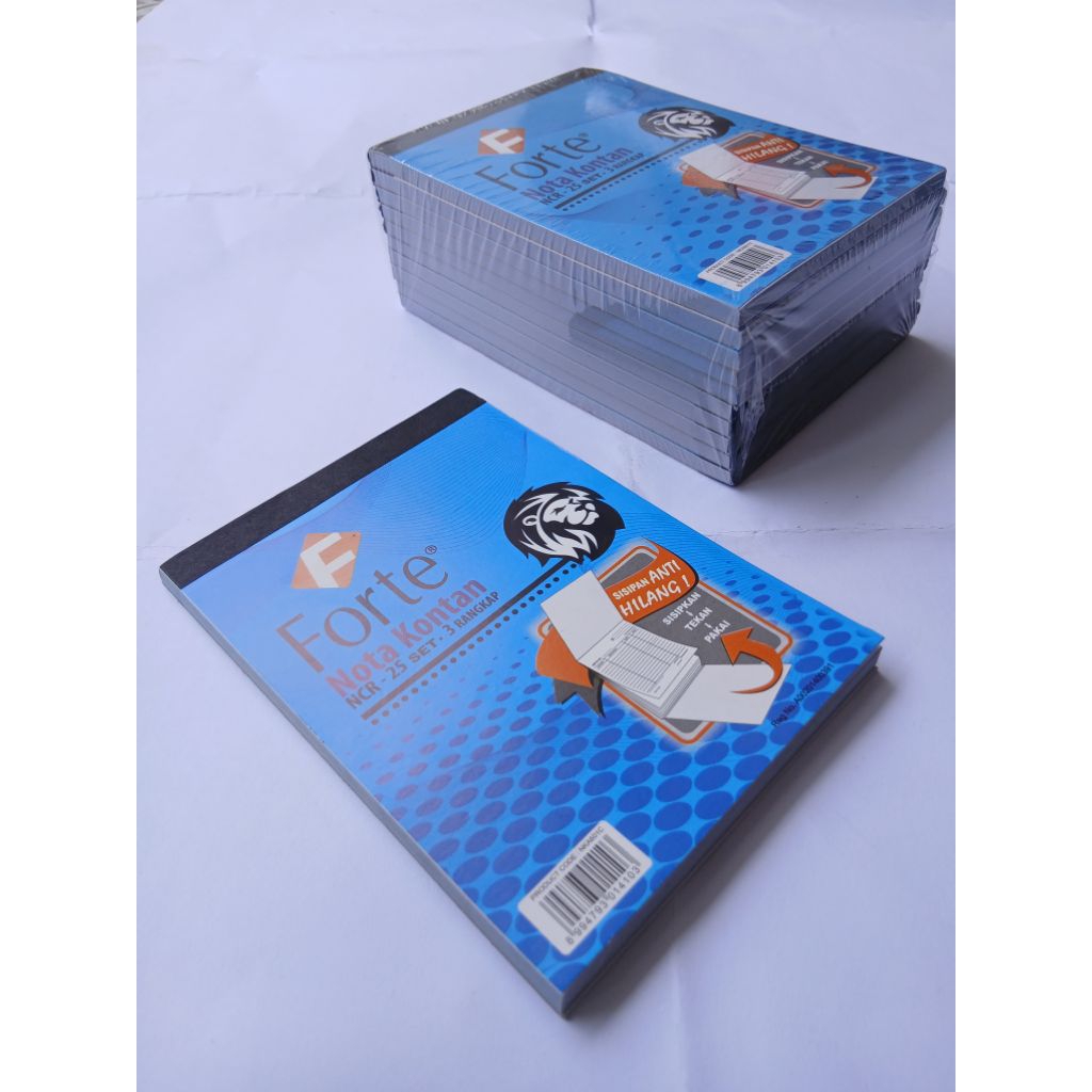 

Nota Kontan 3 Rangkap, Merk Forte. 1 Pak Isi 10 Pcs