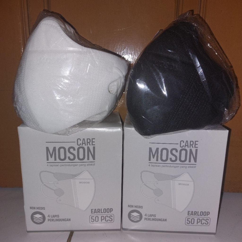 Masker Duckbill EARLOOP (Telinga) & Masker HIJAB (Headloop) Merk Moson Samarinda