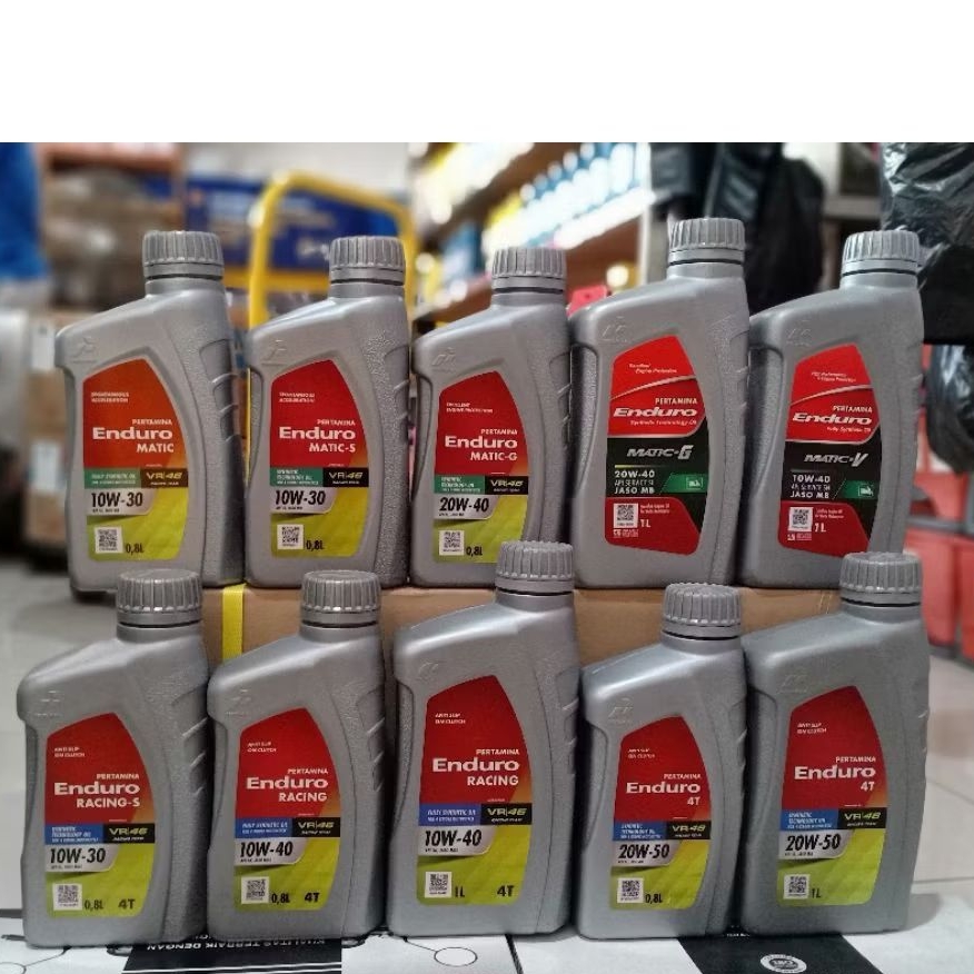OLI MESIN MOTOR PERTAMINA ENDURO 4T RACING SPORT MATIC 1000ml 800ml