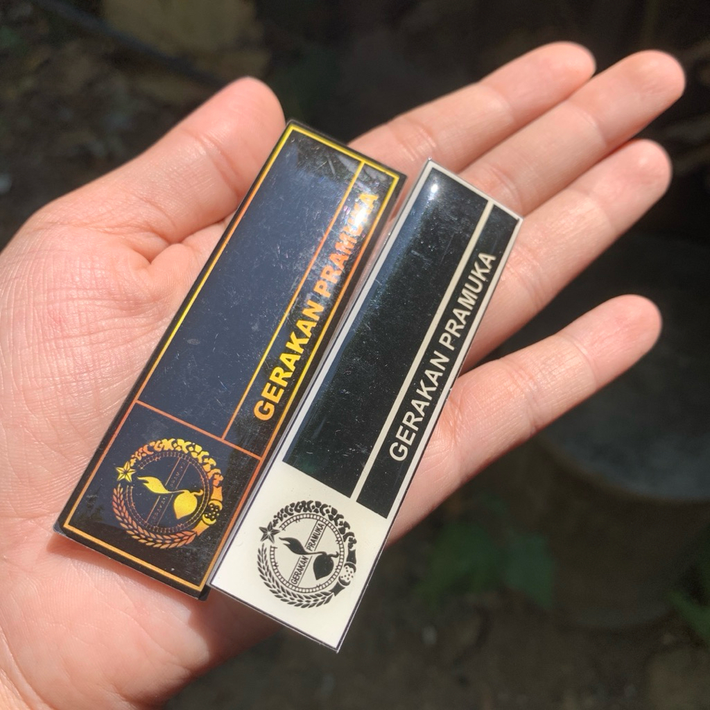 

Name tag Custom | Name tag Pramuka | Papan Nama | Custom Logo | Free Ukir Nama