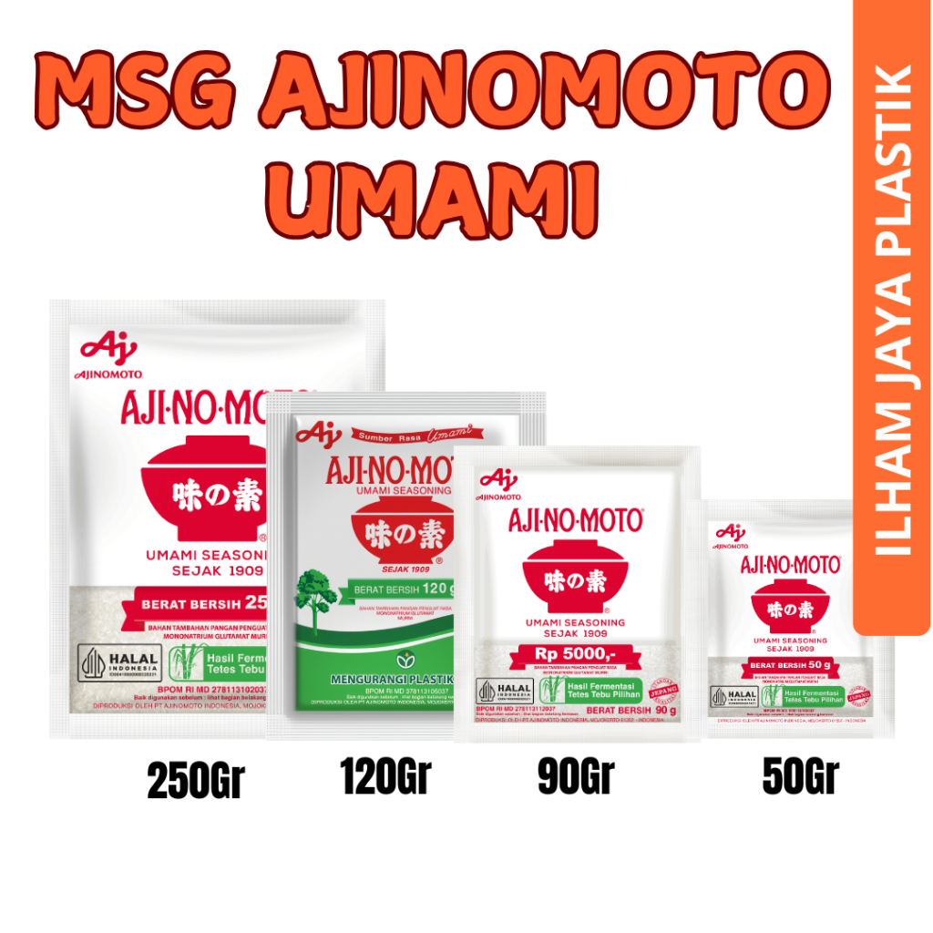 

MSG Ajinomoto all Variant/Micin Umami 50gr, 90gr, 120gr, 250gr/MSG Penyedap rasa