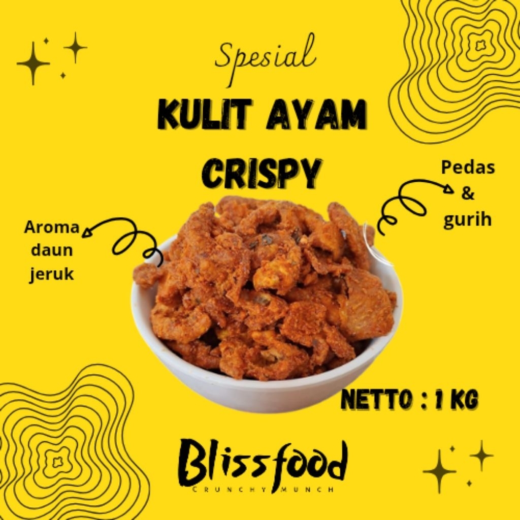 

Kulit ayam crispy pedas,chicken ayam krispi pedas dengan aroma daun jeruk