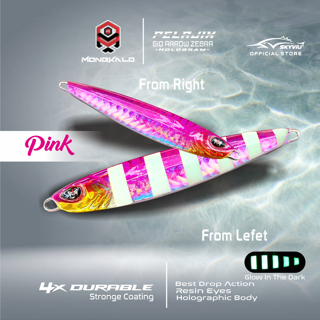 Mongkalo Pelajix Panah GID-Zebra noMotif Candy 40 Pink